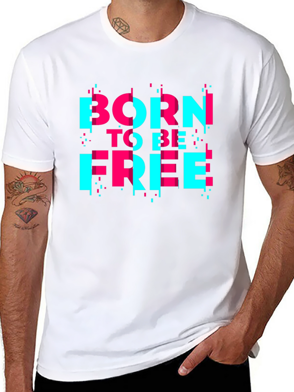 Born to be Free Graphic Tee - Black