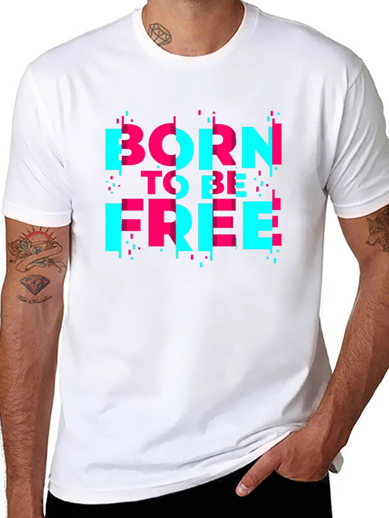 Born to be Free Graphic Tee - Black
