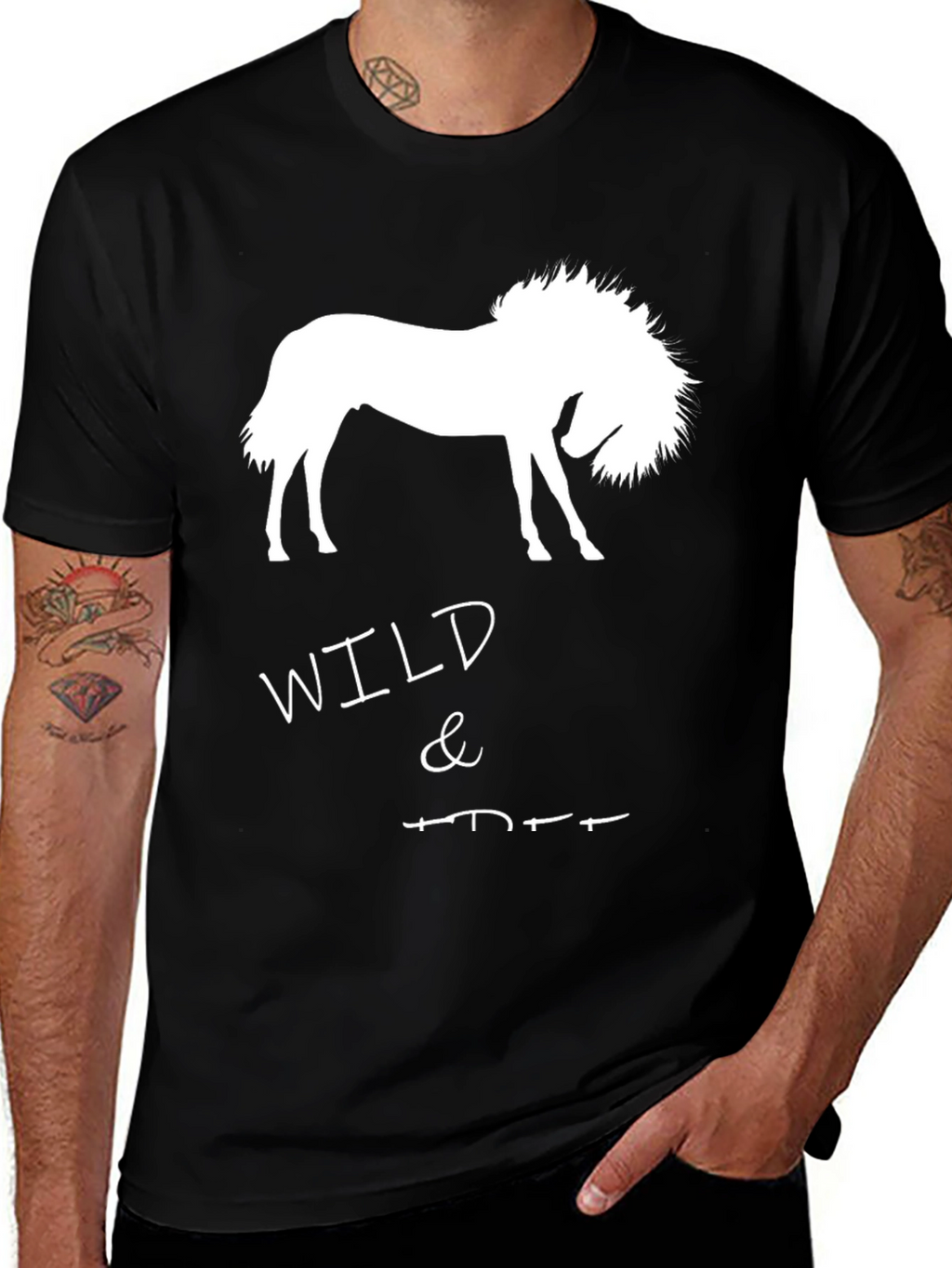 Wild & Free Horse Graphic T-Shirt