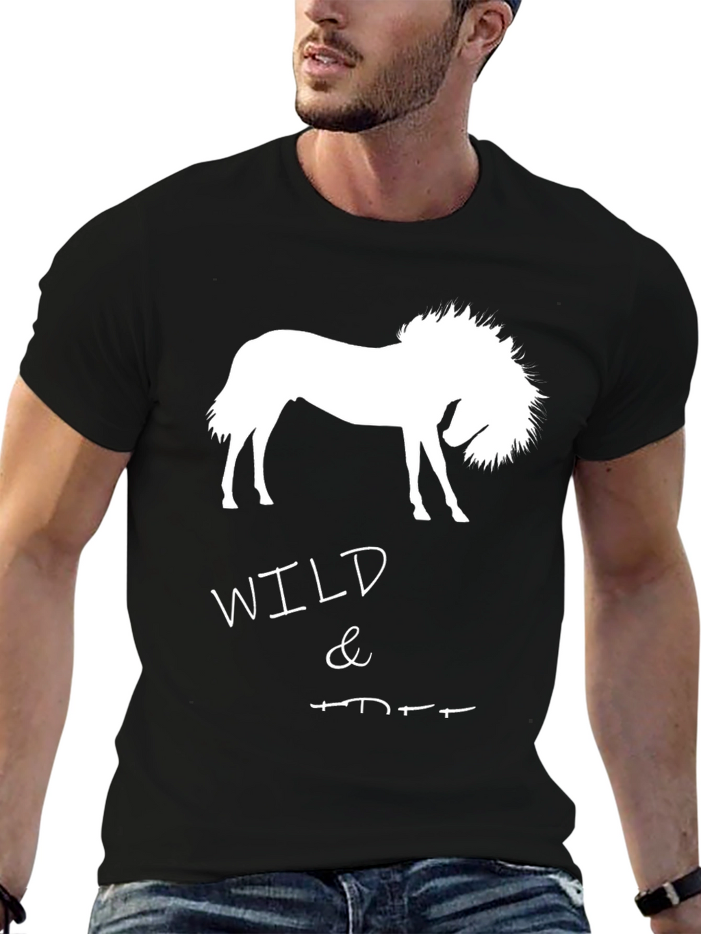 Wild & Free Horse Graphic T-Shirt