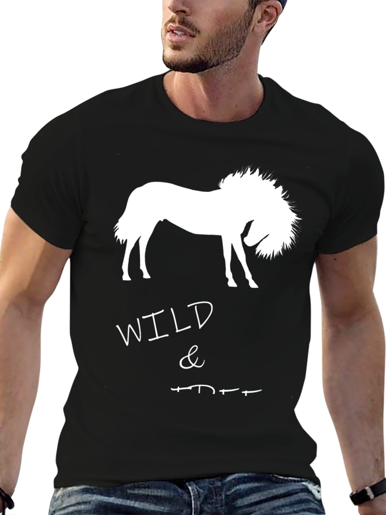 Wild & Free Horse Graphic T-Shirt