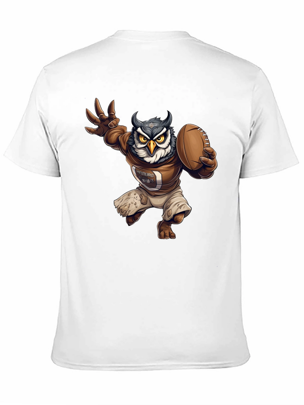 Football Owl Graphic T-Shirt