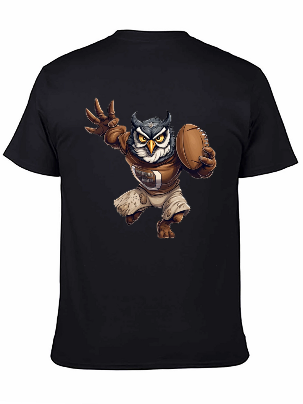 Football Owl Graphic T-Shirt
