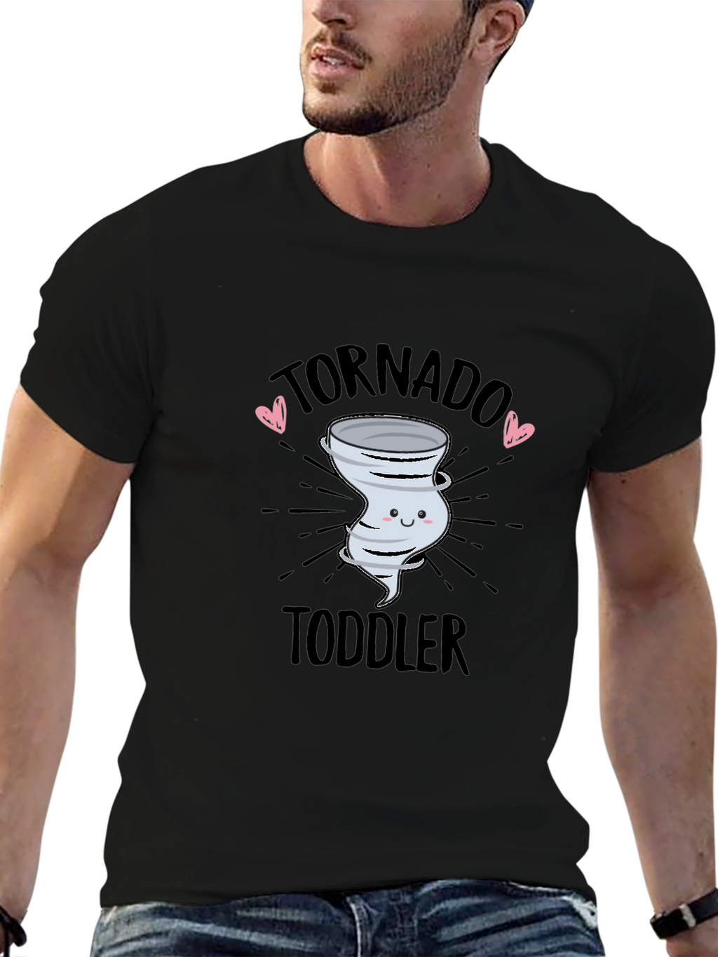 Tornado Toddler Graphic Tee - Black