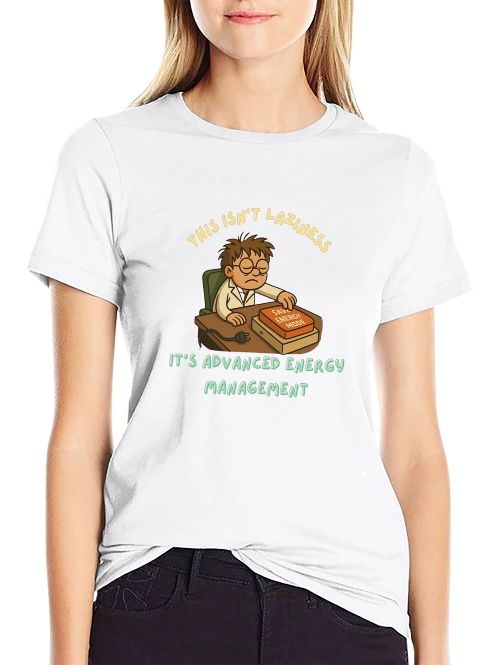 Funny Lazy Genius T-Shirt - Advanced Energy Management