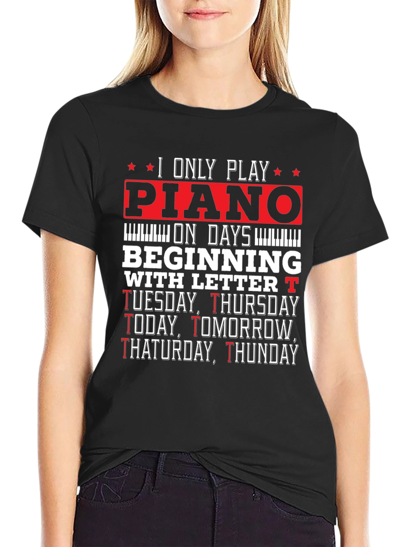 Piano Player T-Shirt - Funny Music Lover Tee