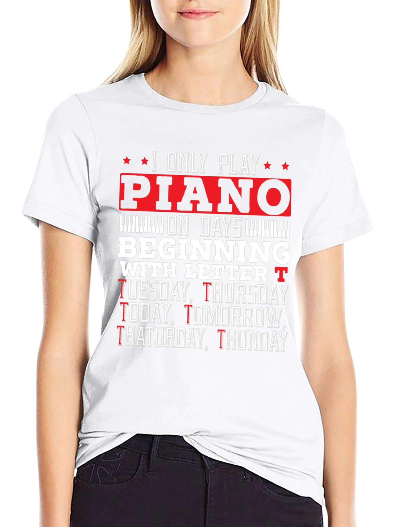 Piano Player T-Shirt - Funny Music Lover Tee