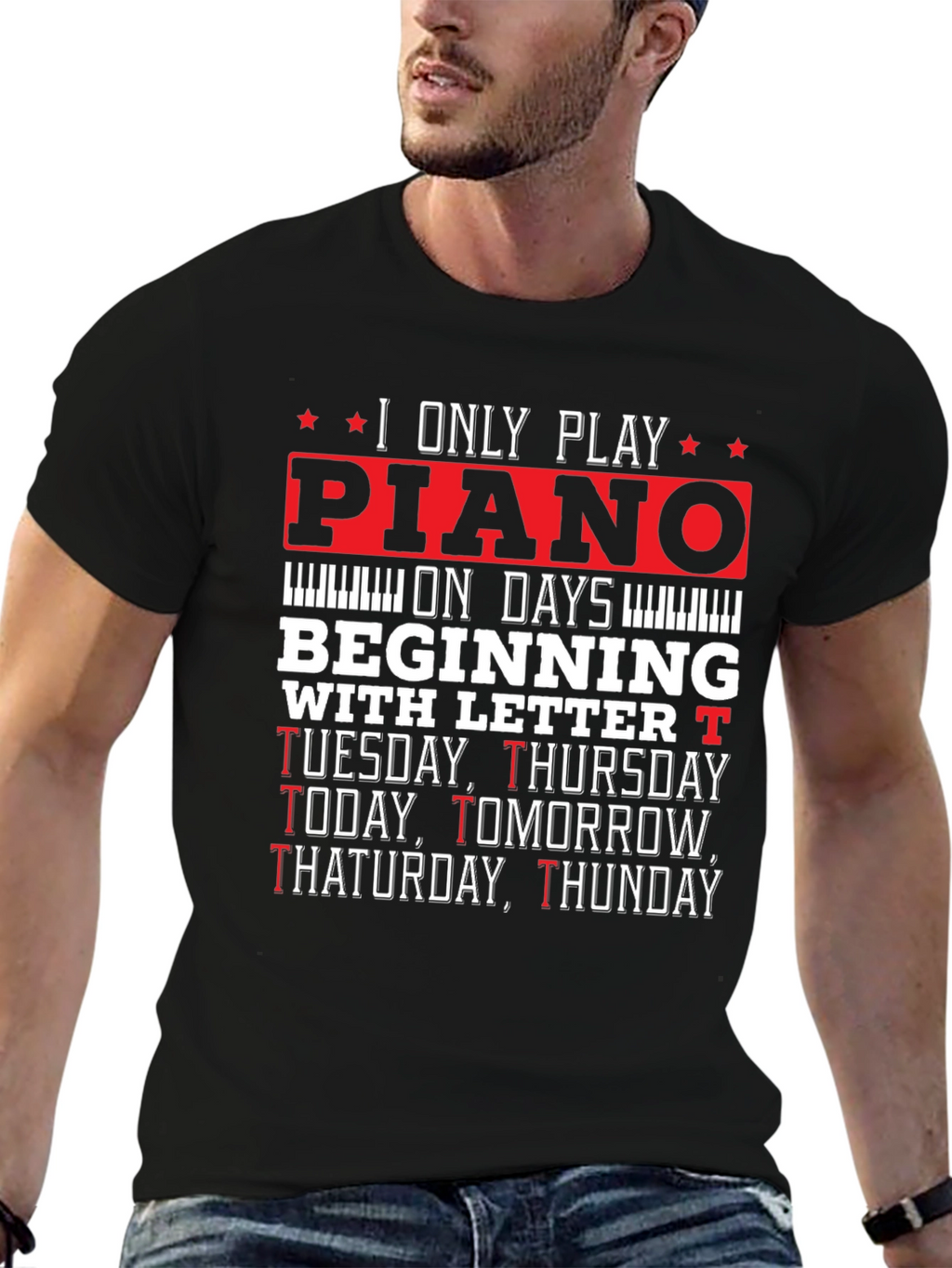 Piano Player T-Shirt - Funny Music Lover Tee