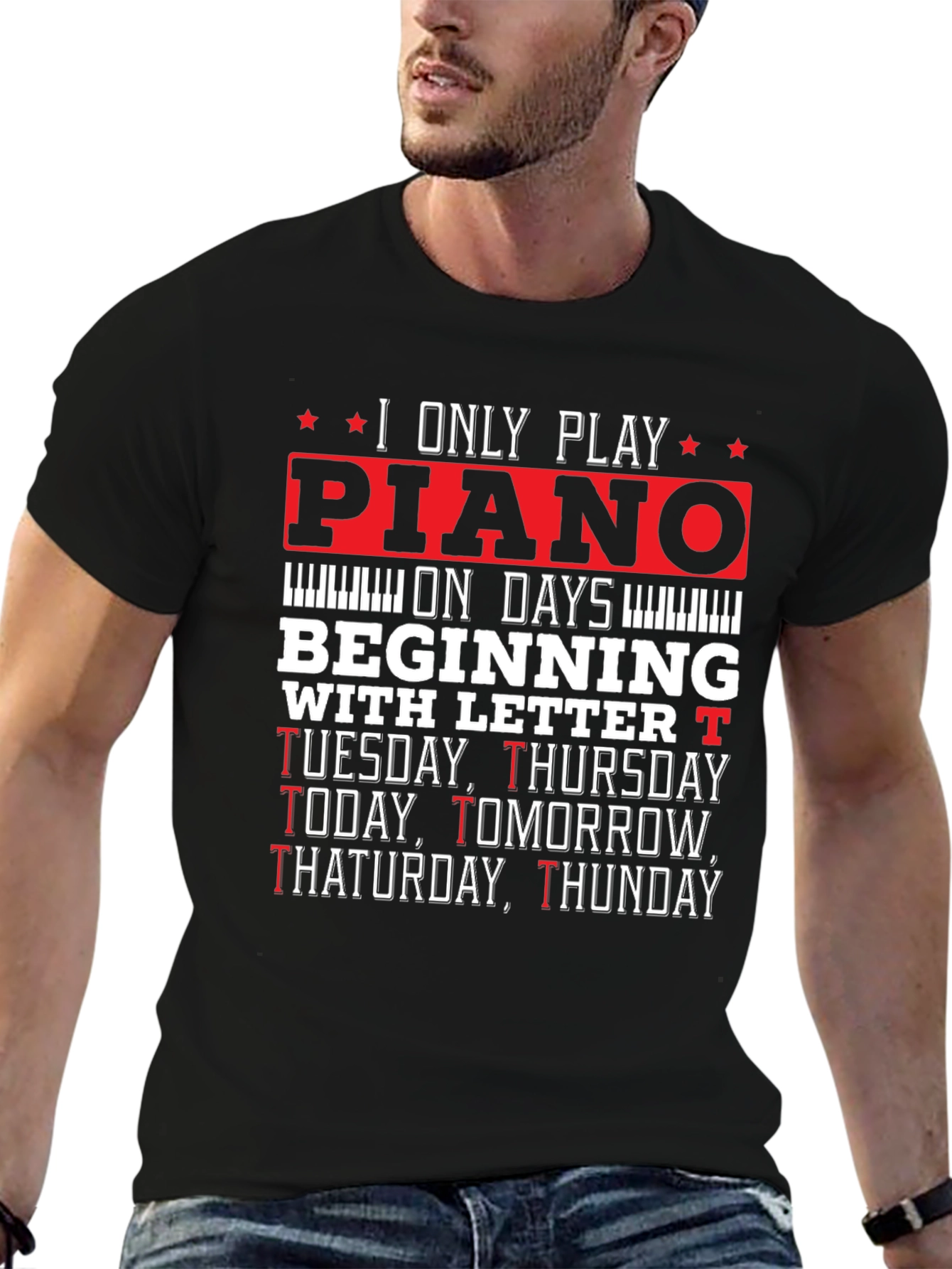 Piano Player T-Shirt - Funny Music Lover Tee