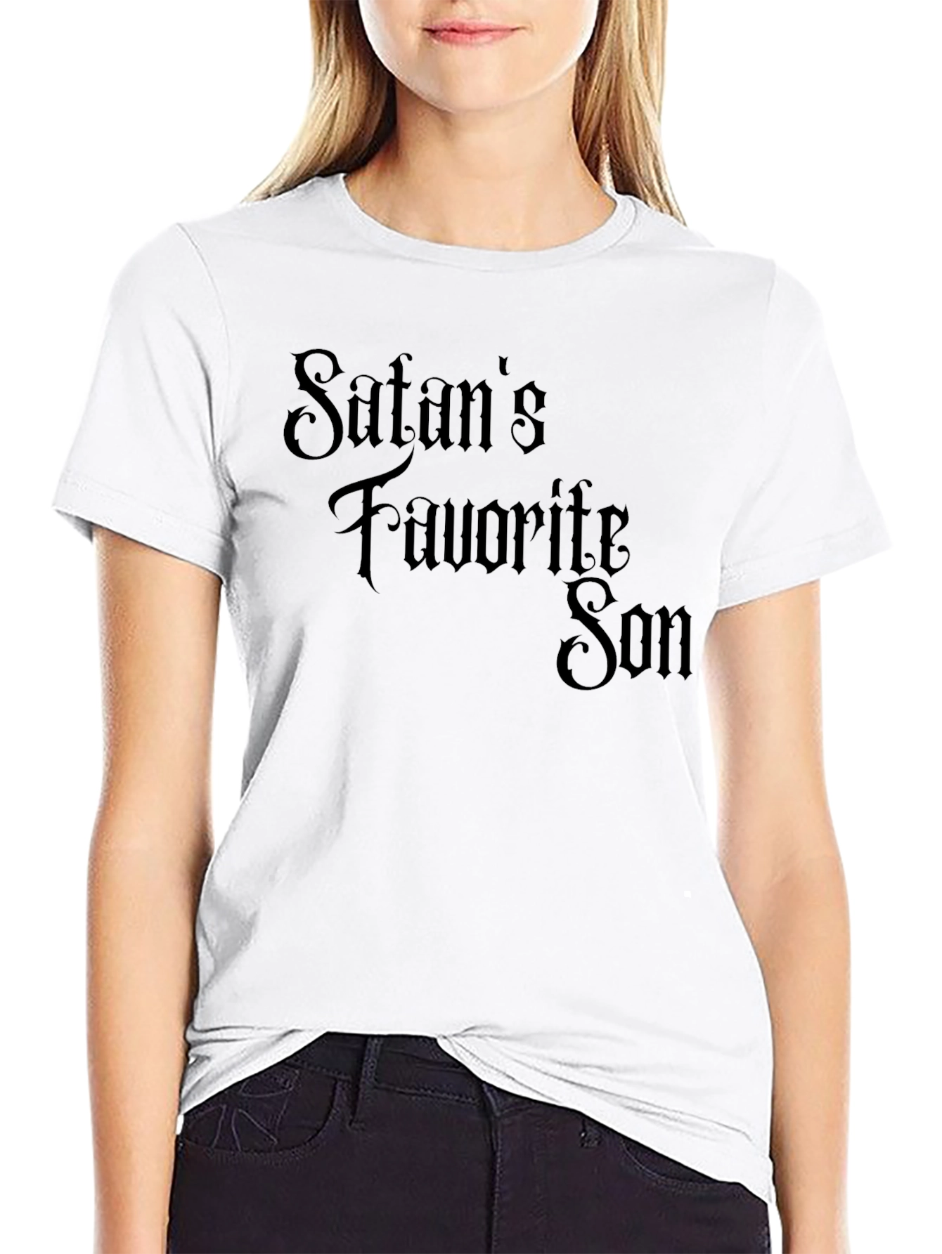 Satans Favorite Son Graphic T-Shirt - Black