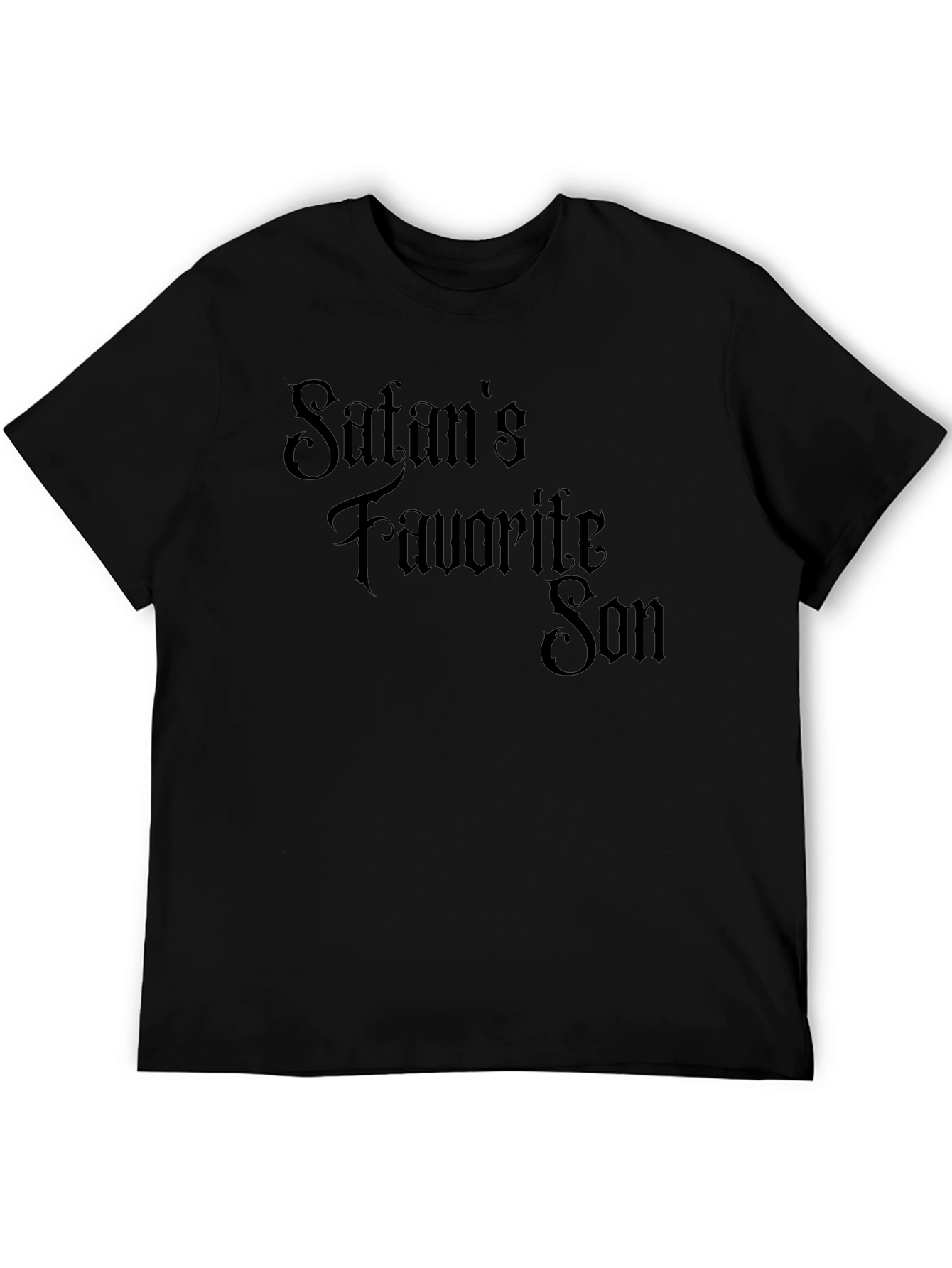 Satans Favorite Son Graphic T-Shirt - Black