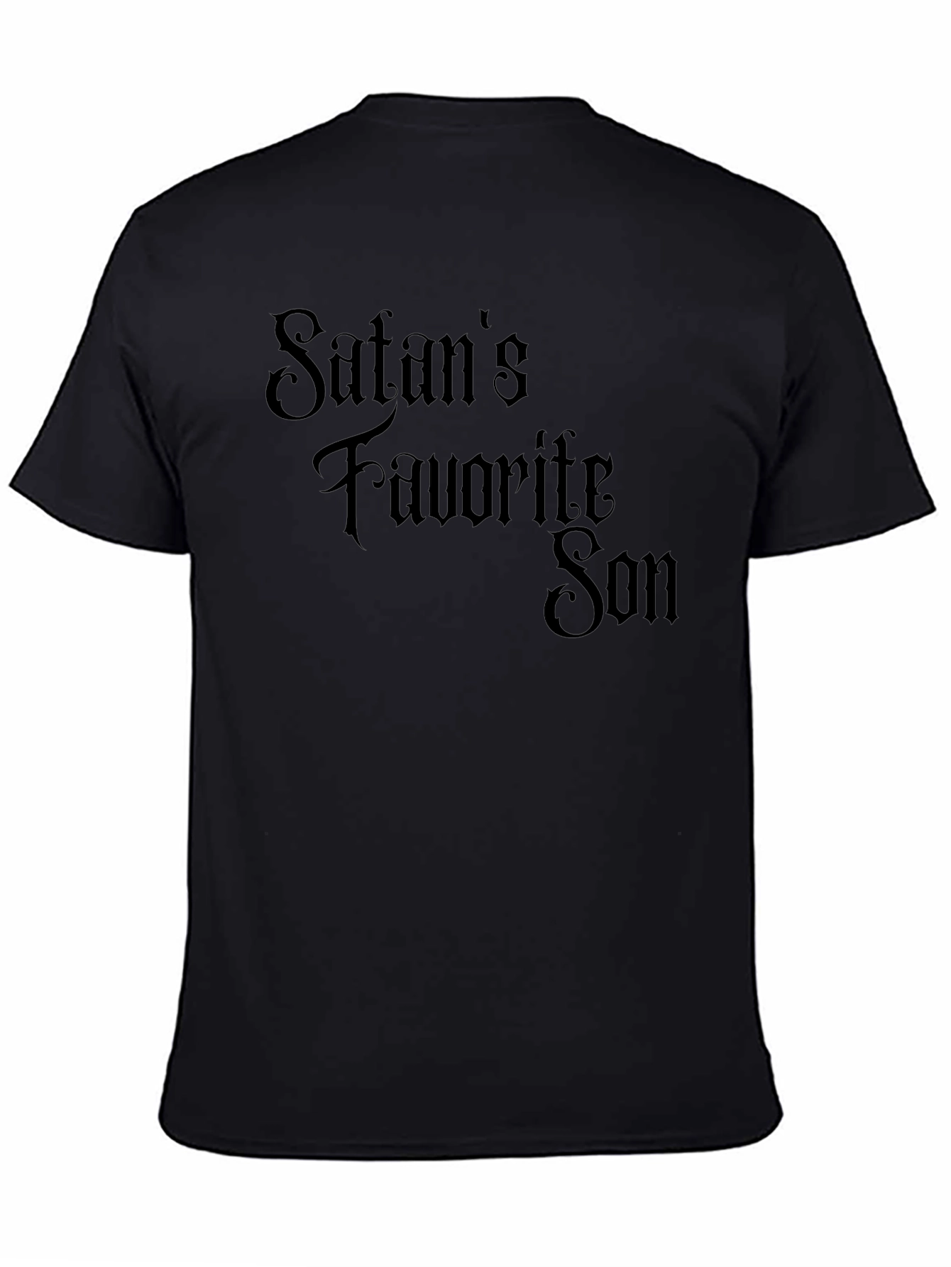 Satans Favorite Son Graphic T-Shirt - Black