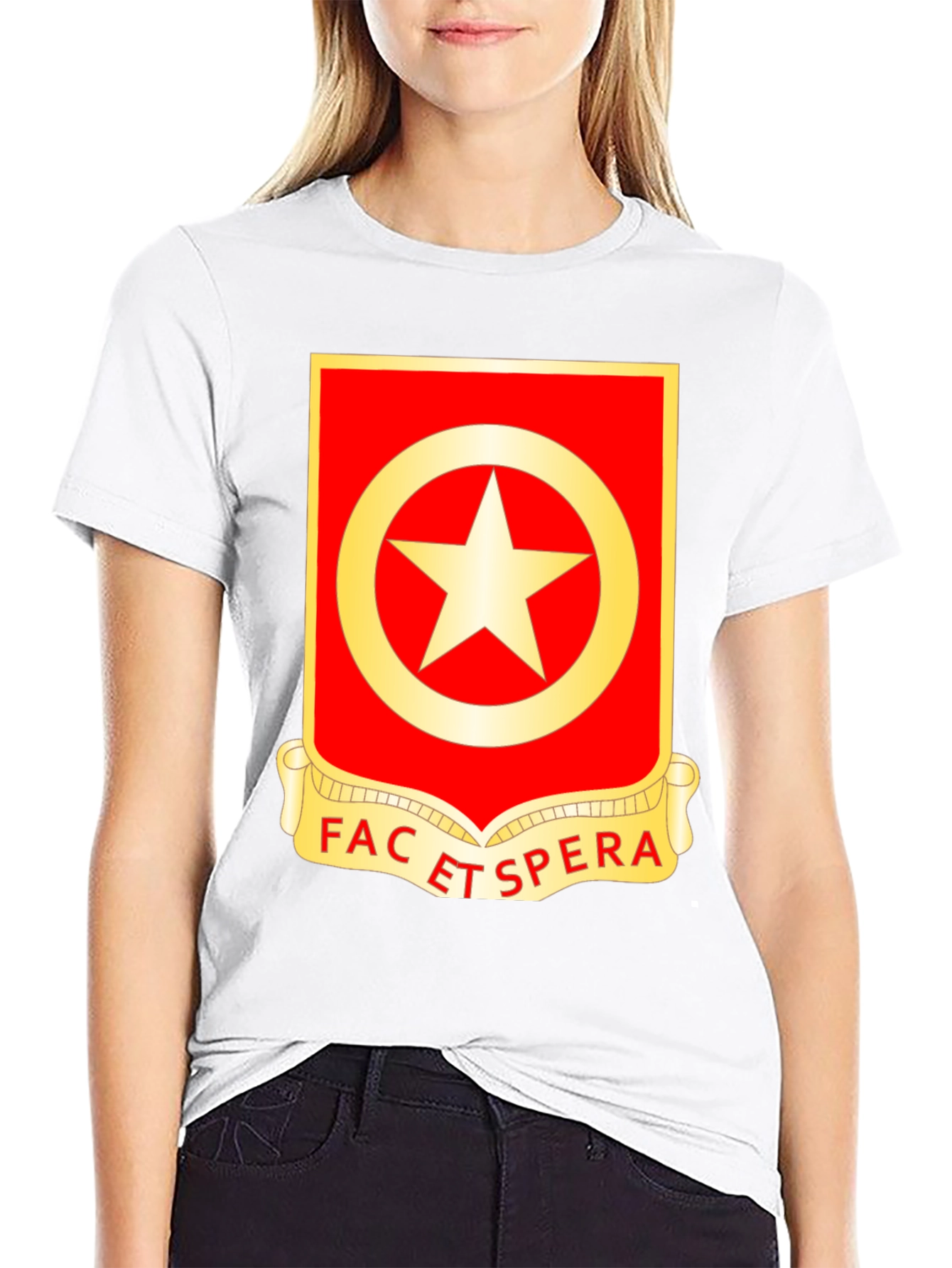 Army Unit Crest T-Shirt - FAC ET ESPERA