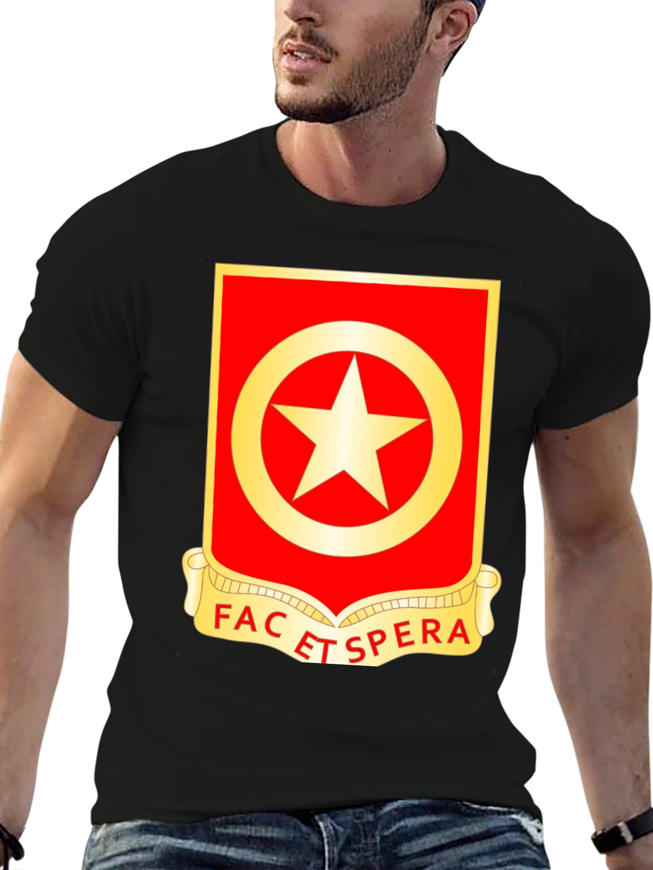 Army Unit Crest T-Shirt - FAC ET ESPERA