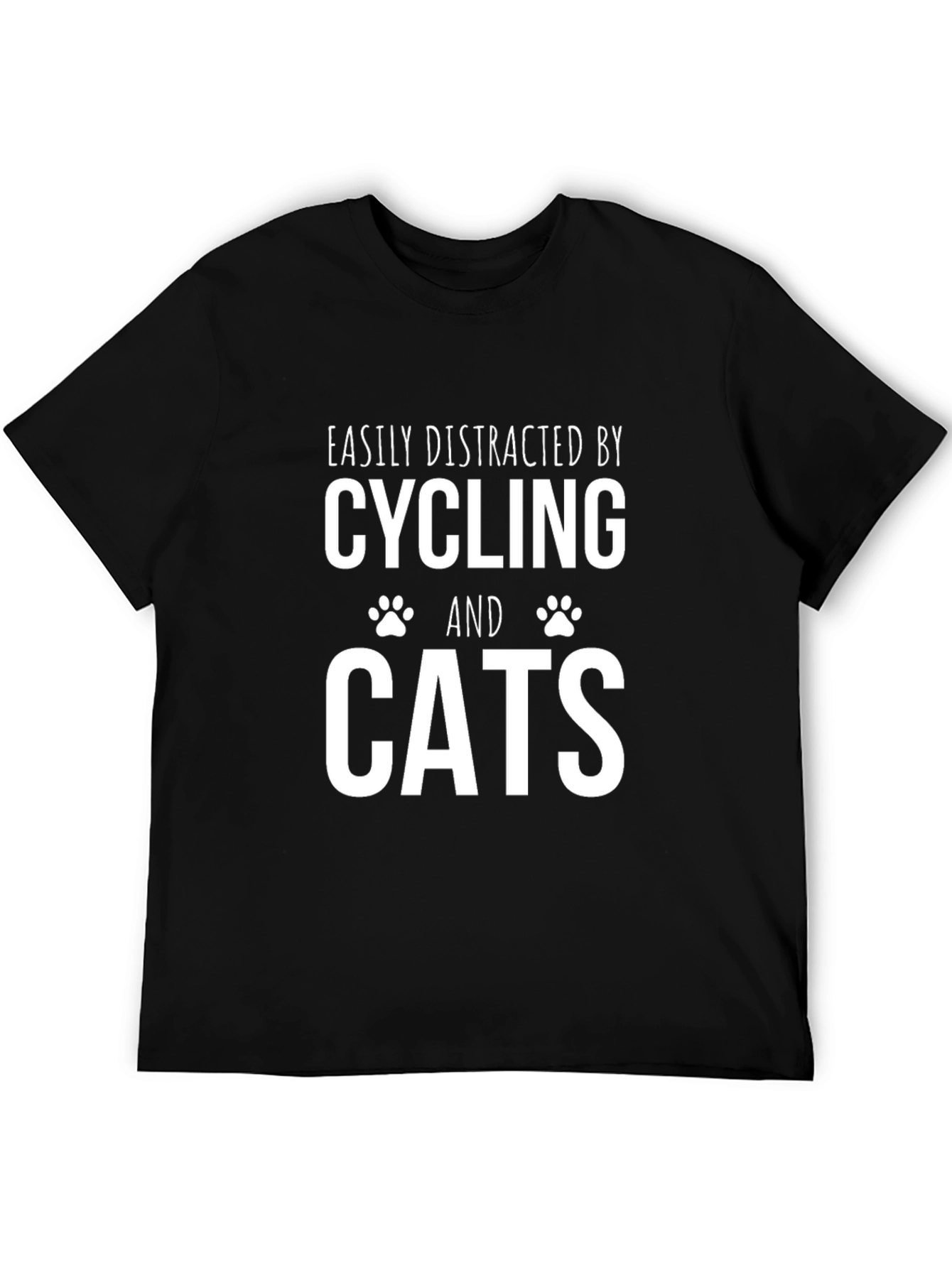 Cycling & Cats T-Shirt: Easily Distracted Tee