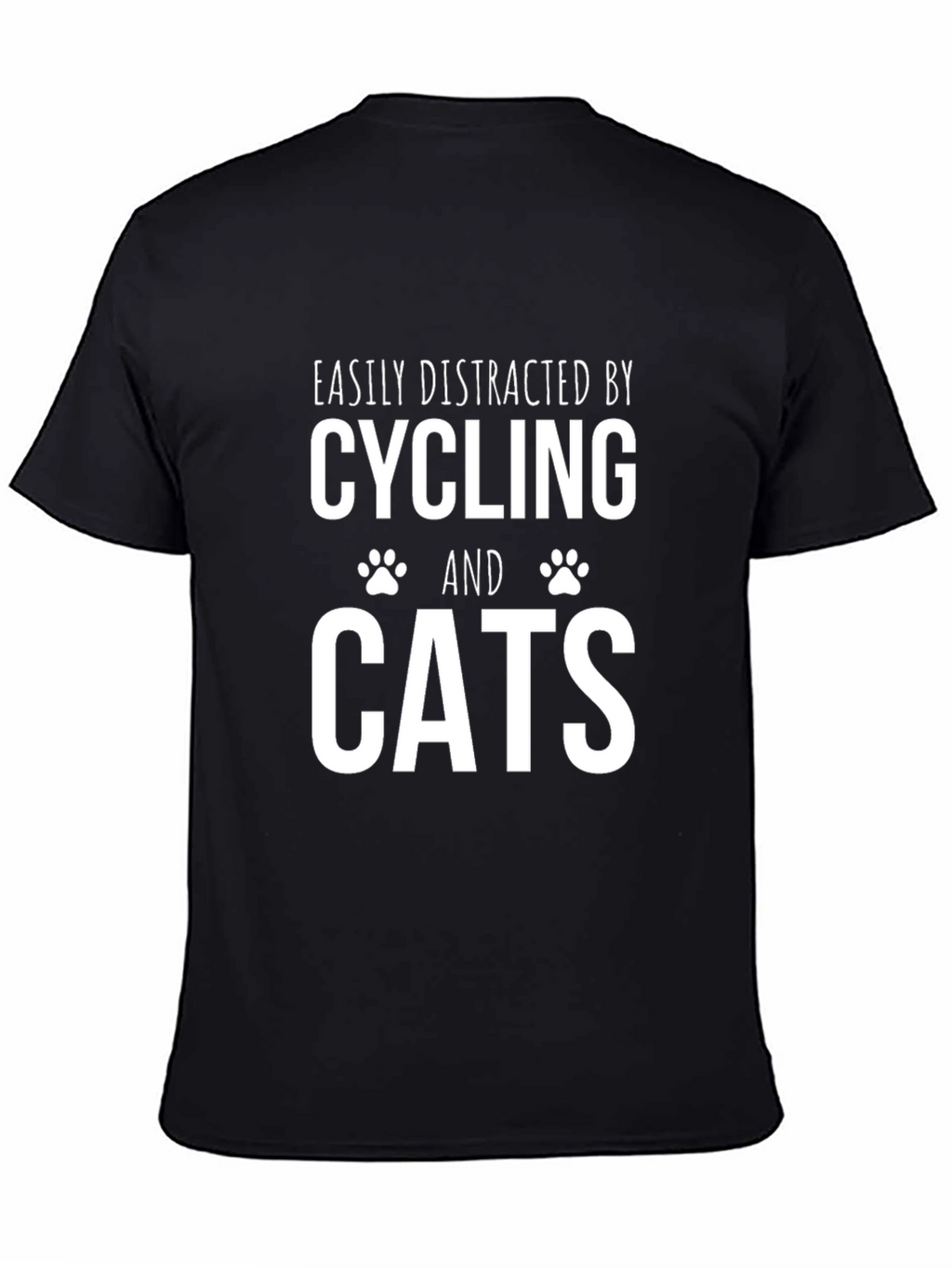 Cycling & Cats T-Shirt: Easily Distracted Tee