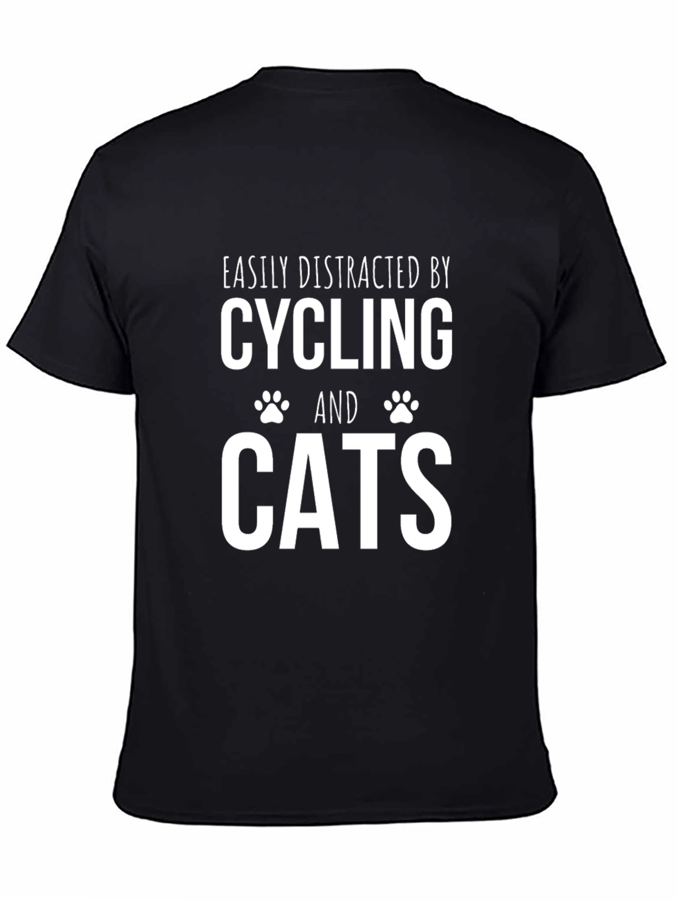 Cycling & Cats T-Shirt: Easily Distracted Tee