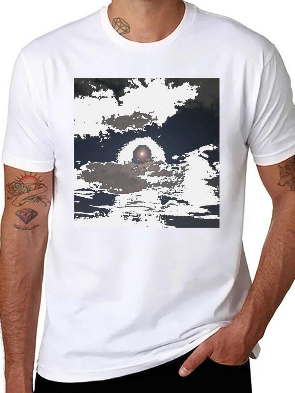 Unique Sky Cloud T-Shirt - Soft Cotton Blend Tee