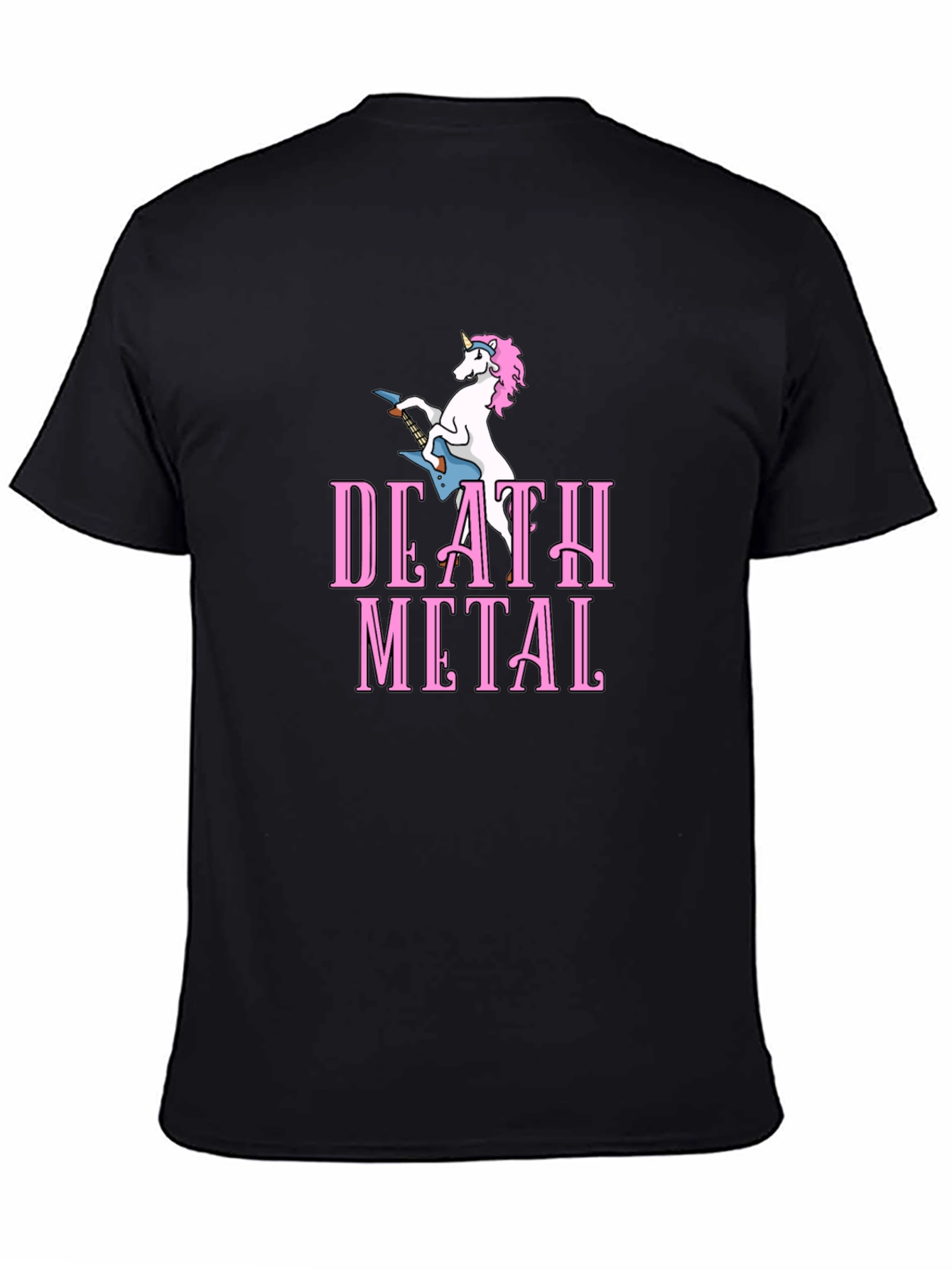 Death Metal Unicorn T-Shirt - Black Cotton Tee