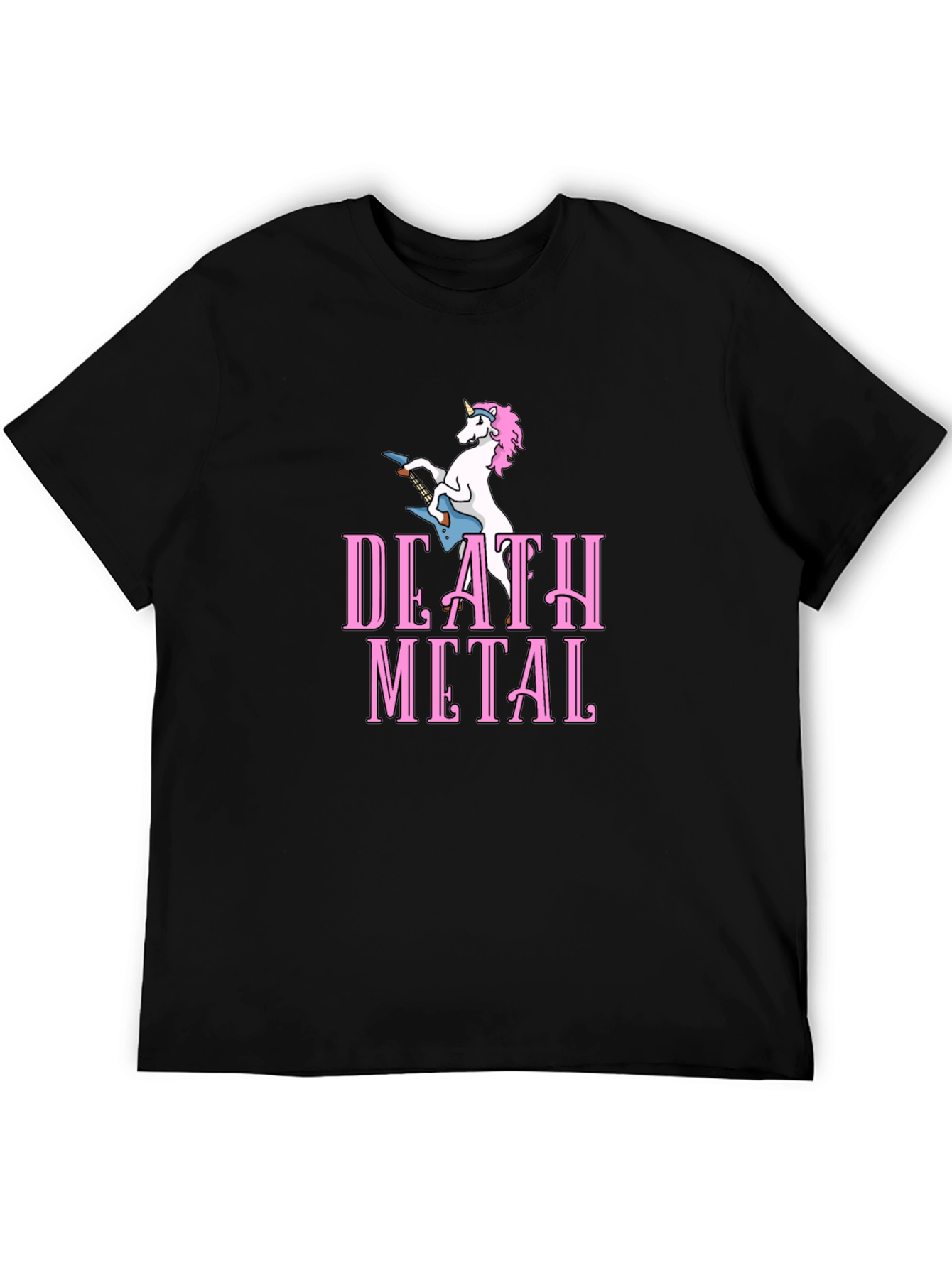 Death Metal Unicorn T-Shirt - Black Cotton Tee
