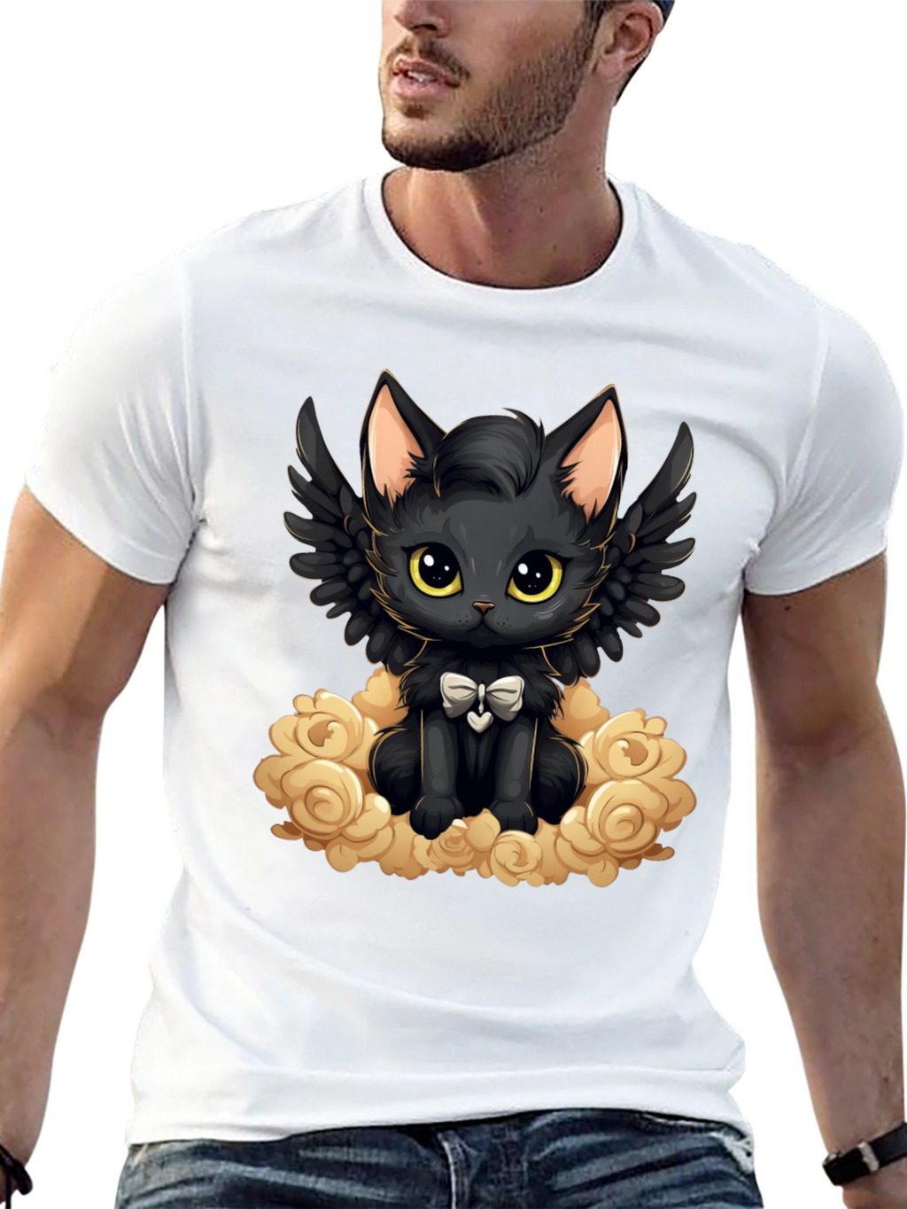 Cute Angel Cat T-Shirt