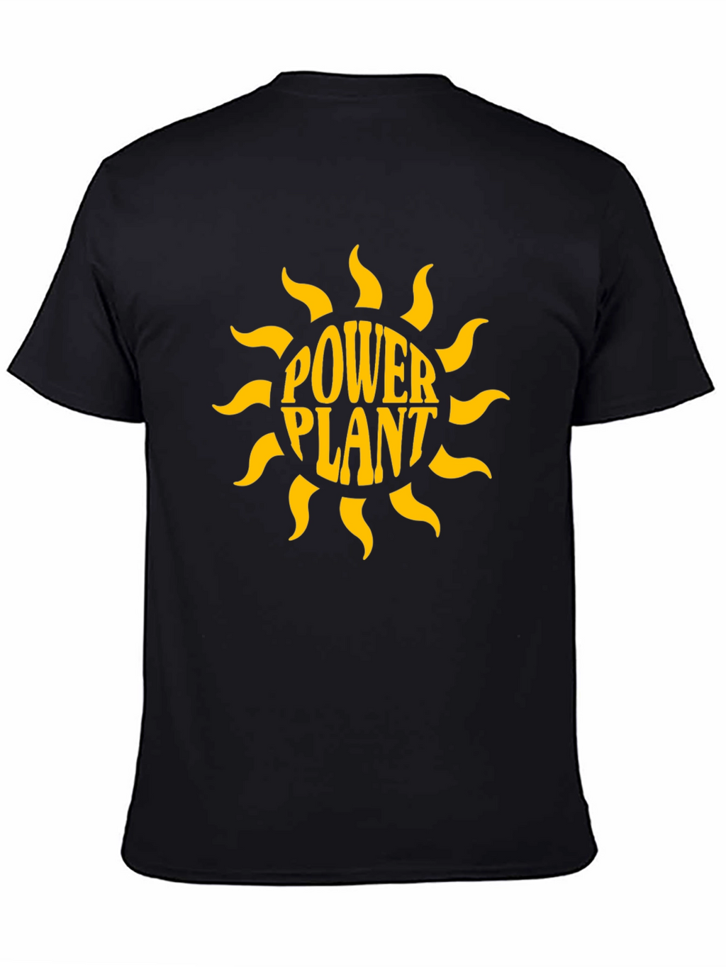 Power Plant Graphic Print Black T-Shirt