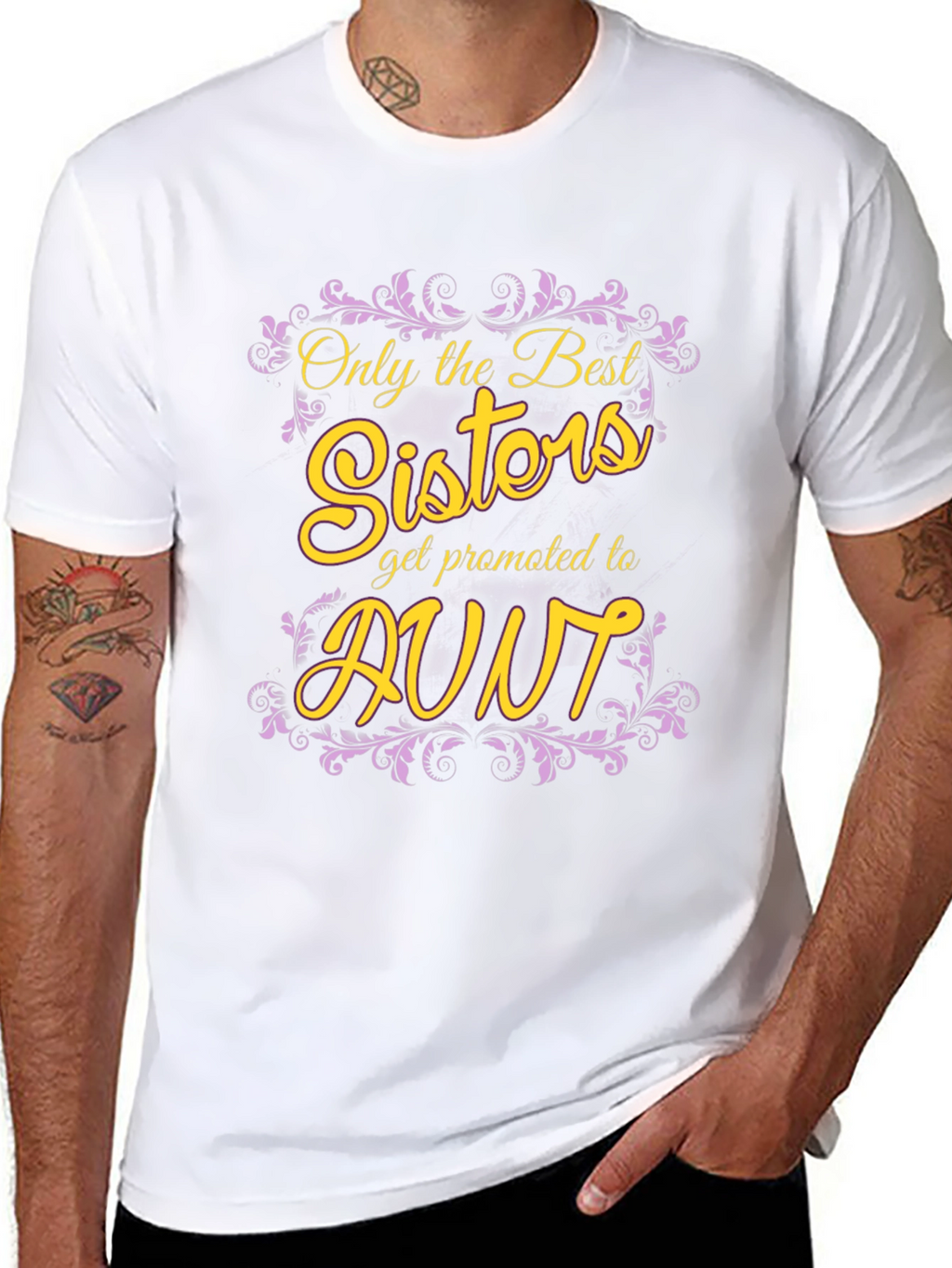 Best Sisters Get Promoted To Aunt Graphic Tee