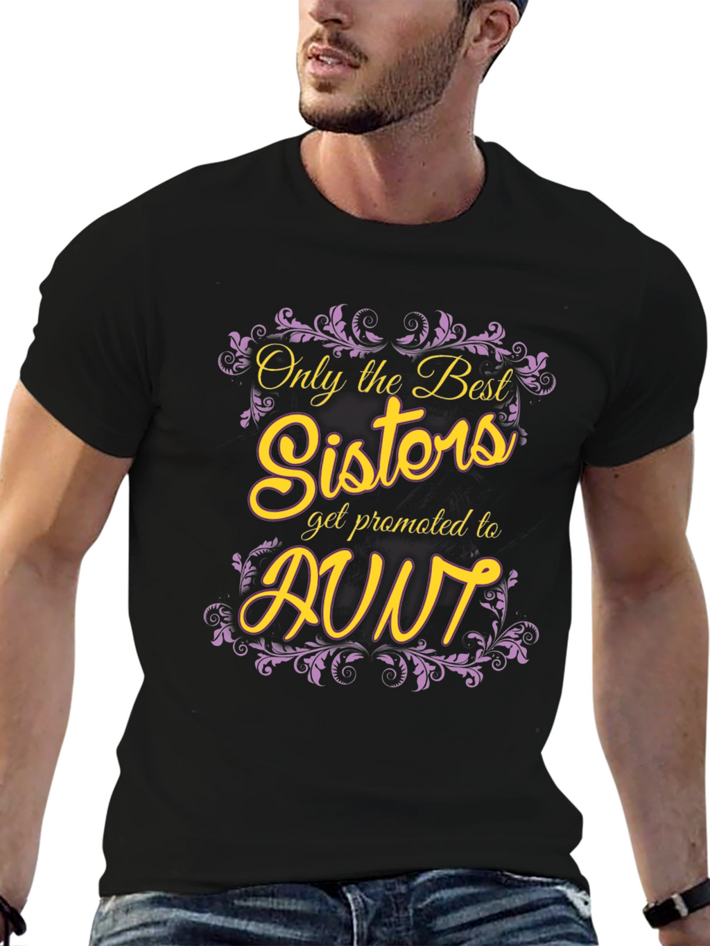 Best Sisters Get Promoted To Aunt Graphic Tee