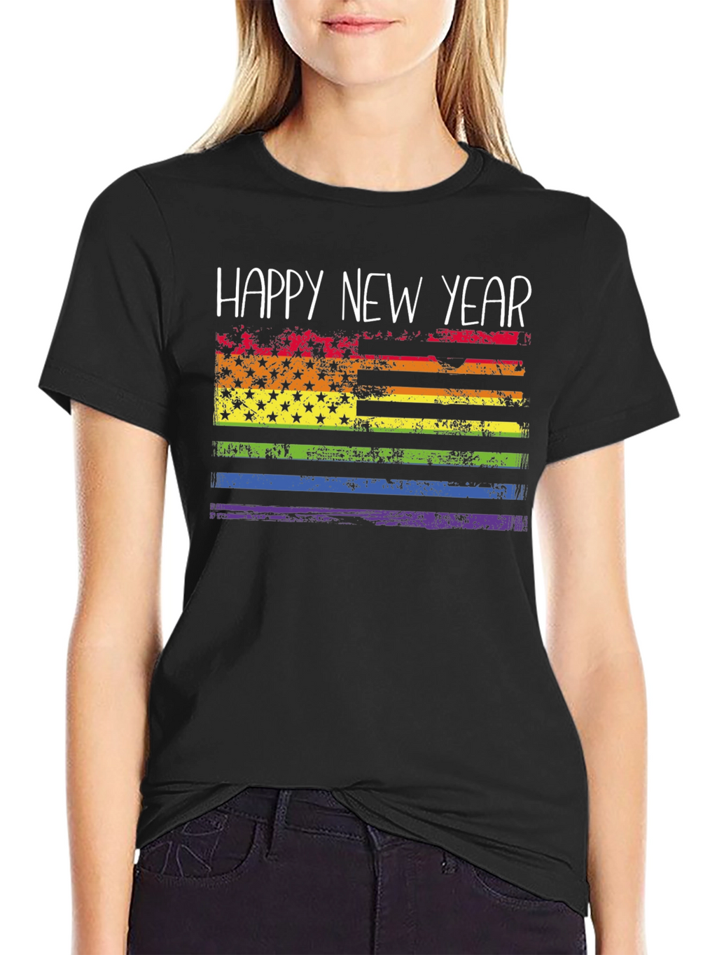 Happy New Year Pride Flag T-Shirt