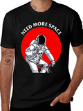 Need More Space Astronaut Graphic T-Shirt