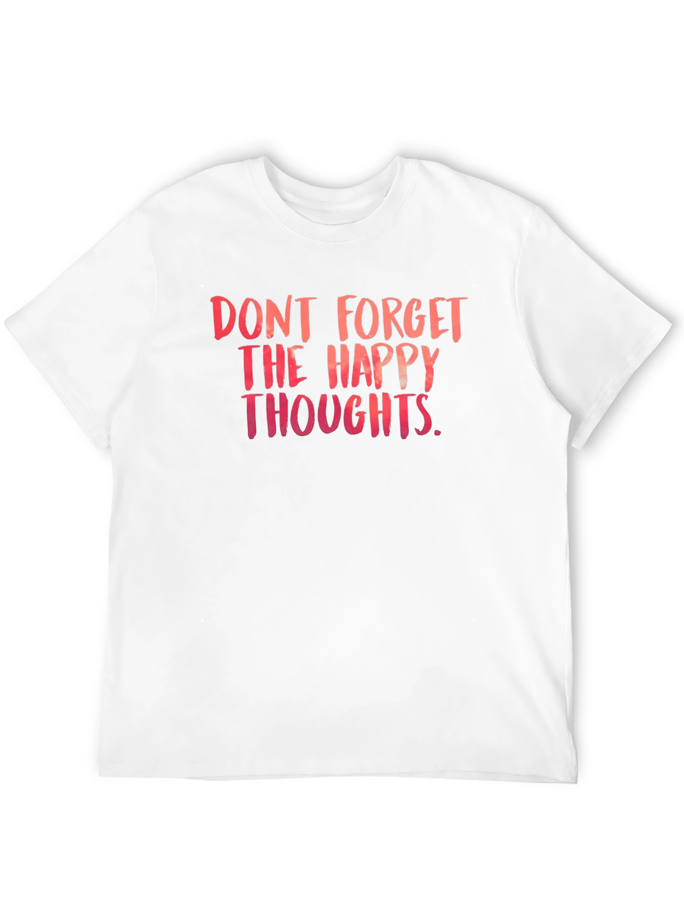 Happy Thoughts T-Shirt - Black Crew Neck Tee