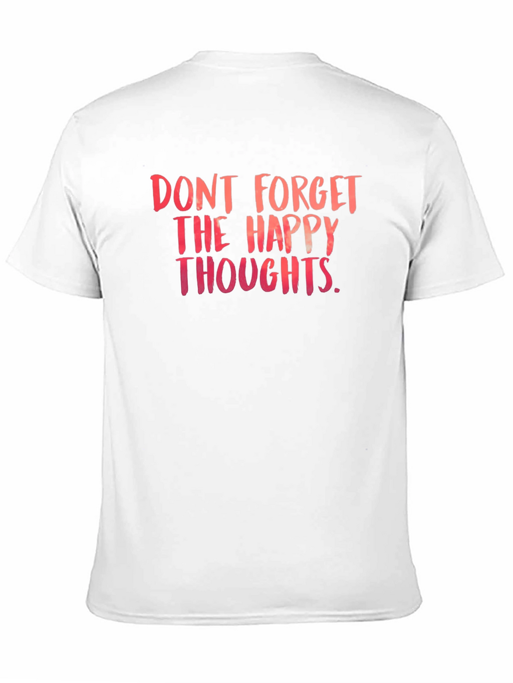 Happy Thoughts T-Shirt - Black Crew Neck Tee