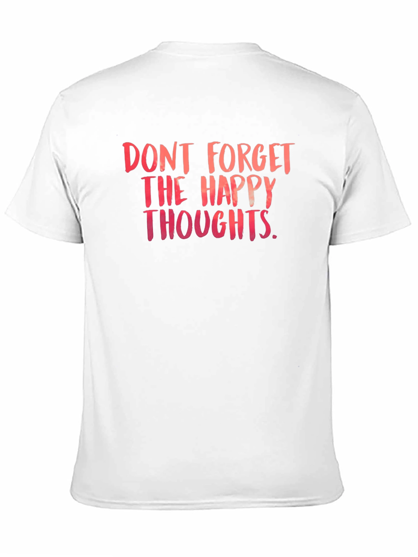 Happy Thoughts T-Shirt - Black Crew Neck Tee