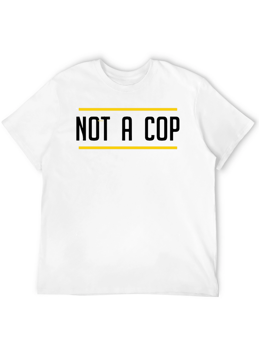 Not A Cop Graphic Tee - Black Casual T-Shirt