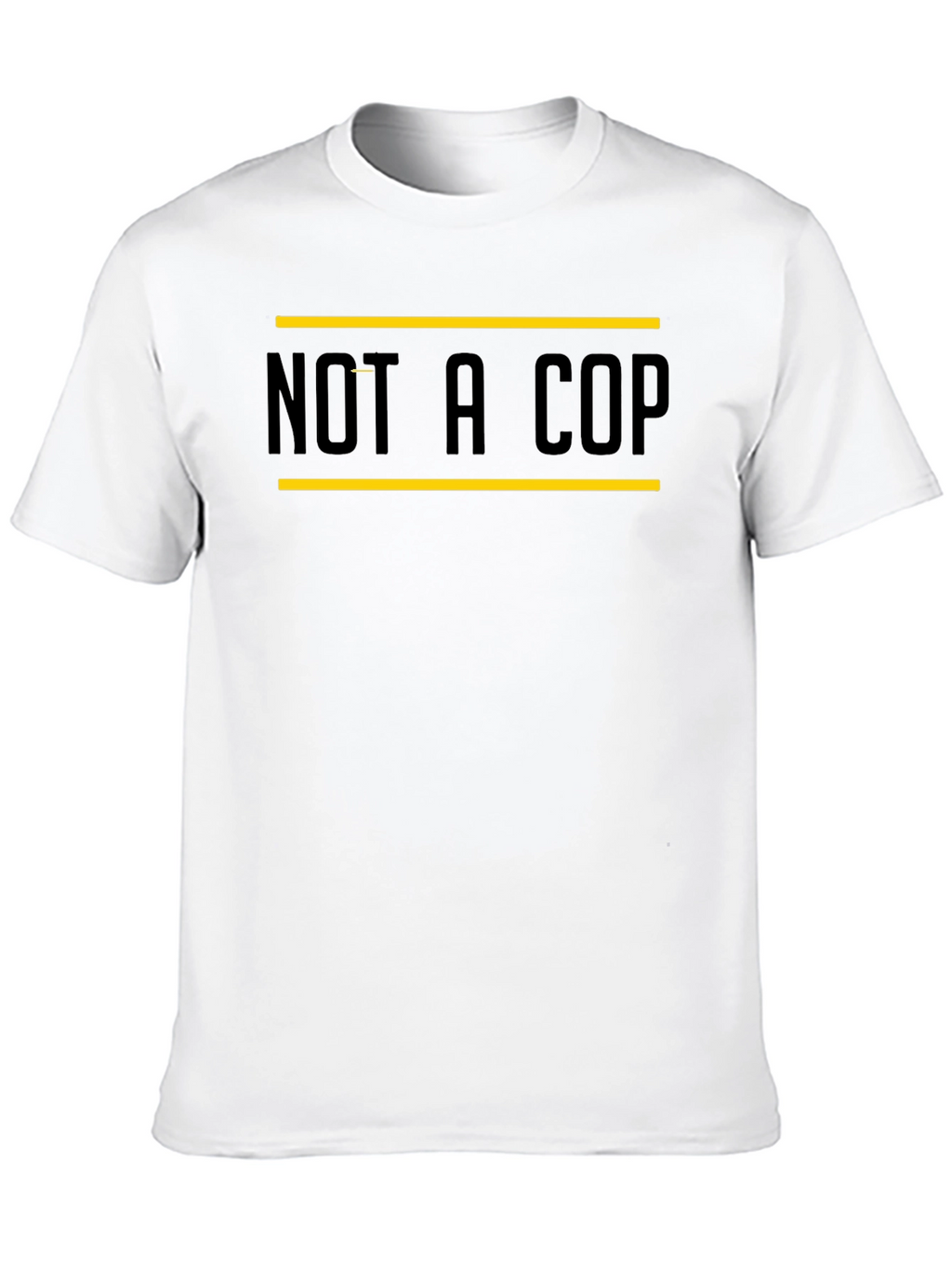 Not A Cop Graphic Tee - Black Casual T-Shirt
