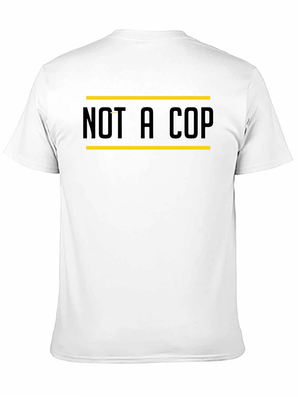 Not A Cop Graphic Tee - Black Casual T-Shirt
