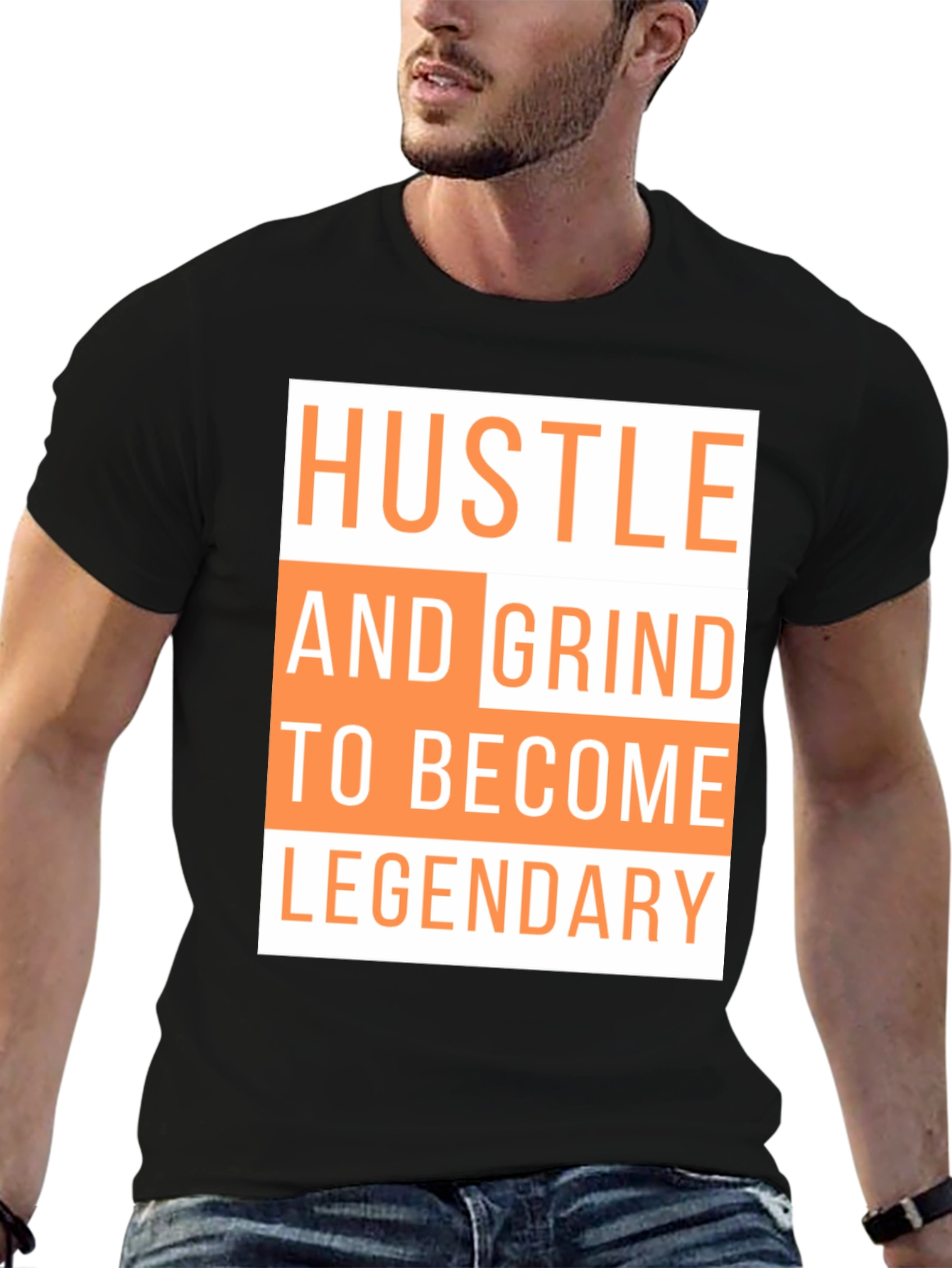 Hustle & Grind Legendary Black T-Shirt