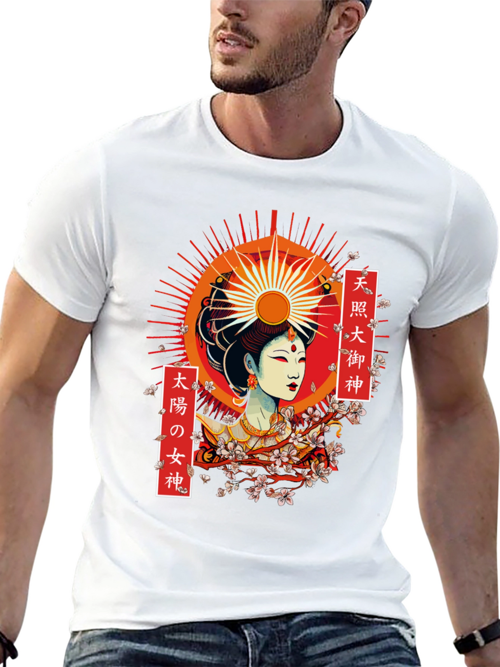Amaterasu Graphic T-Shirt - Japanese Sun Goddess