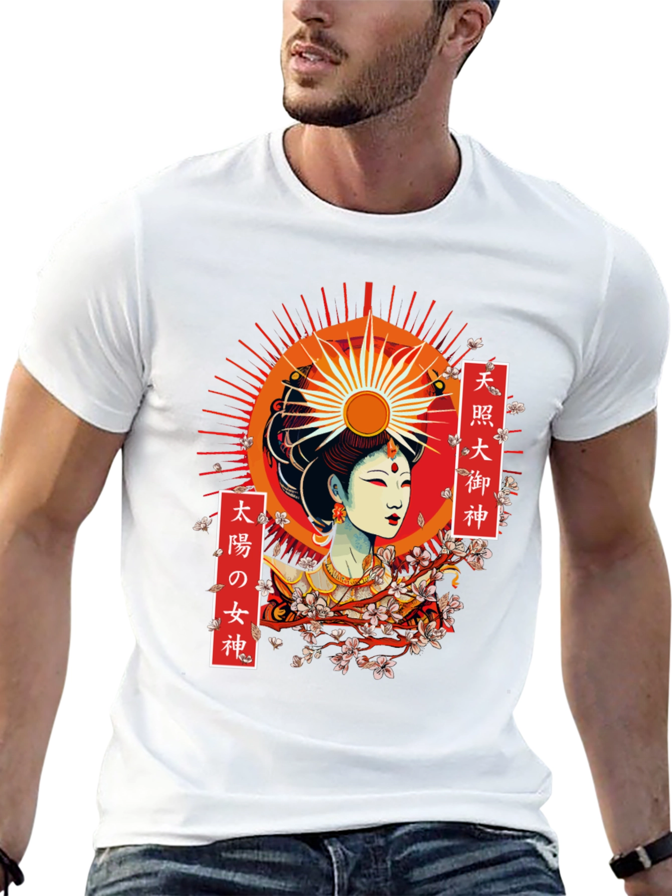 Amaterasu Graphic T-Shirt - Japanese Sun Goddess