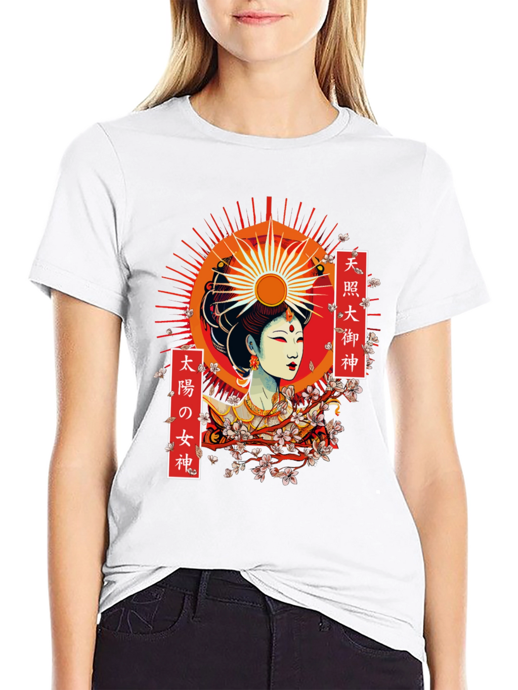 Amaterasu Graphic T-Shirt - Japanese Sun Goddess