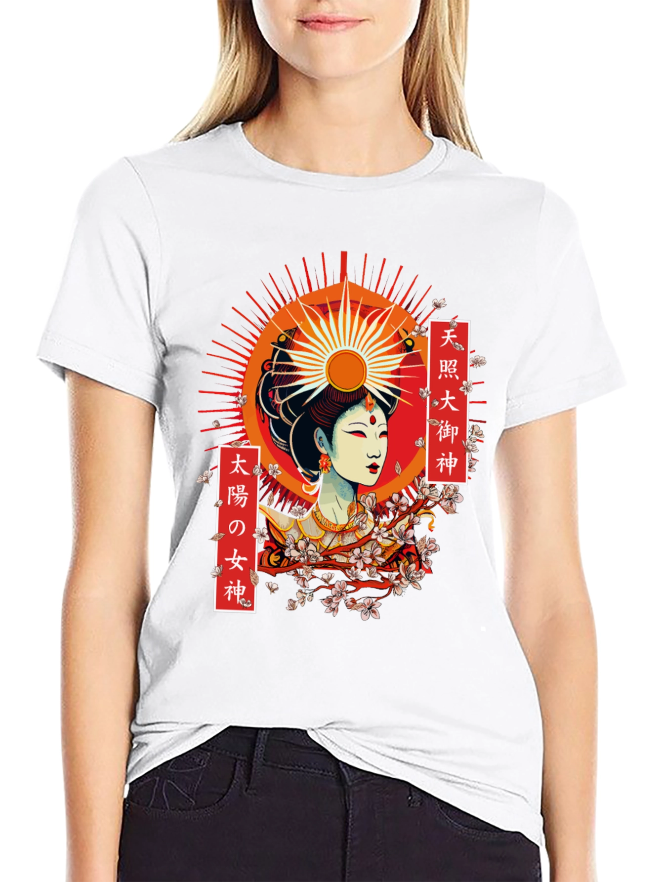 Amaterasu Graphic T-Shirt - Japanese Sun Goddess
