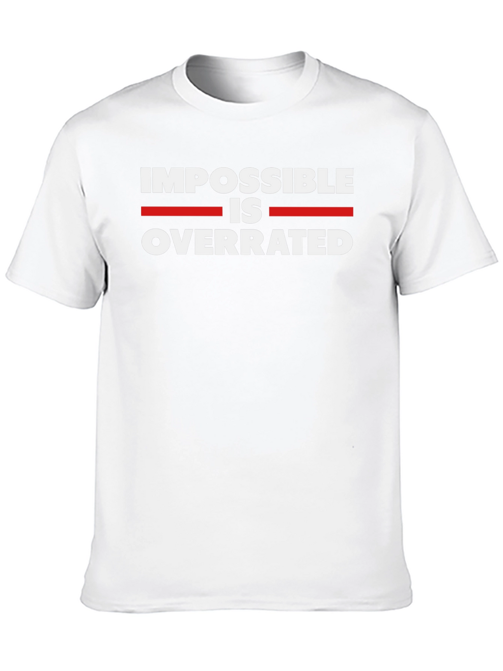 Impossible is Overrated Black Graphic Tee