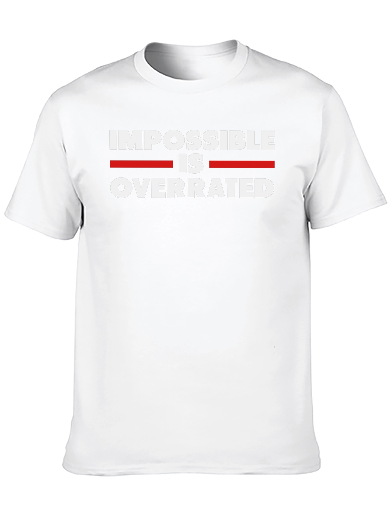 Impossible is Overrated Black Graphic Tee