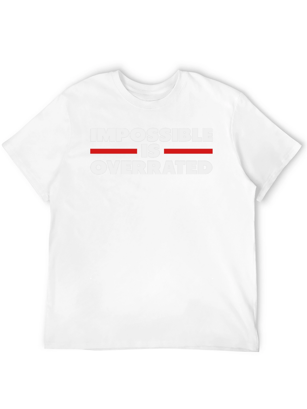 Impossible is Overrated Black Graphic Tee
