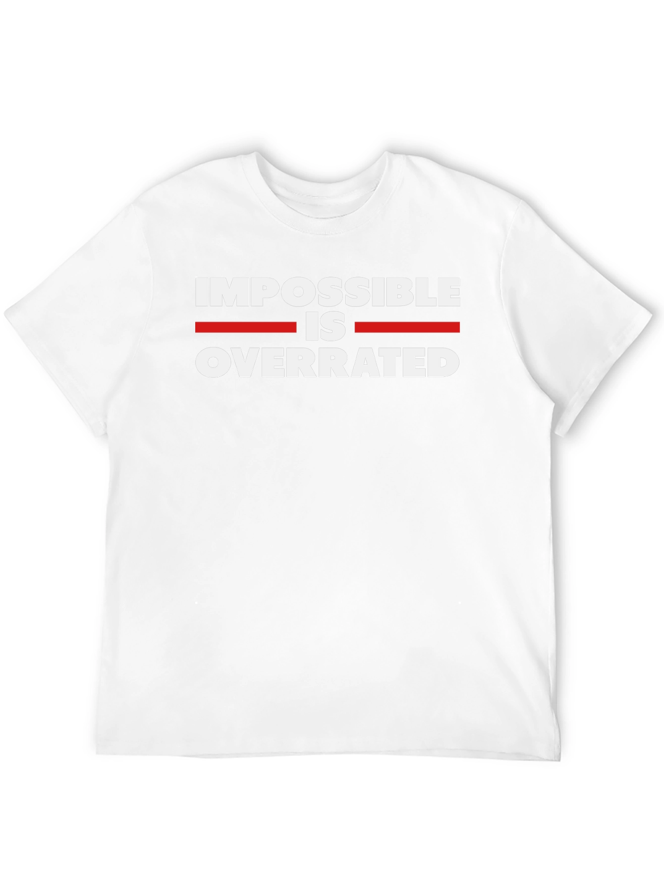 Impossible is Overrated Black Graphic Tee