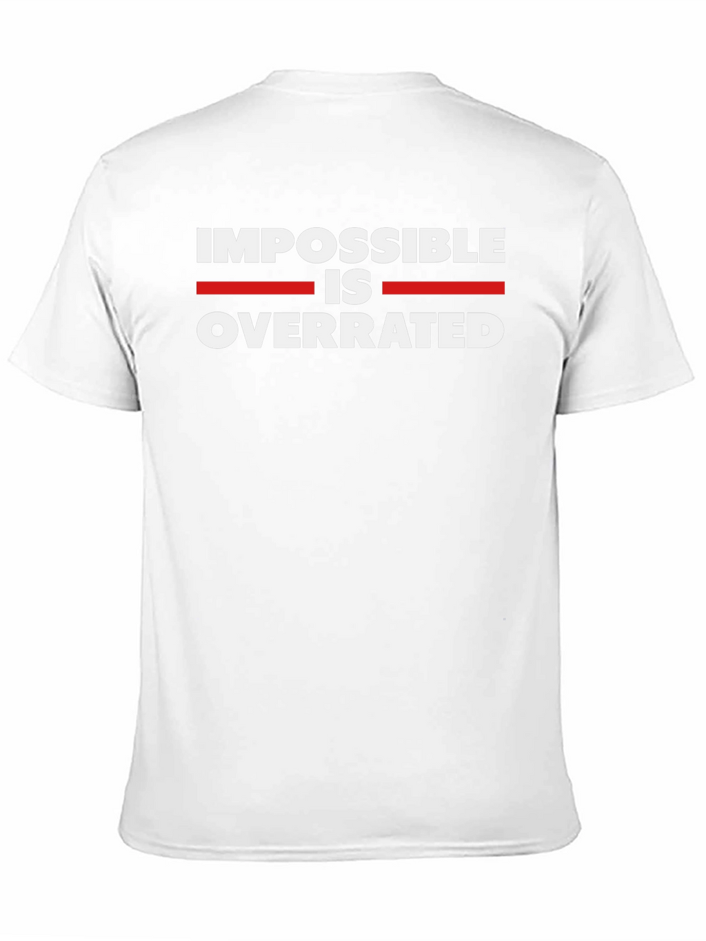 Impossible is Overrated Black Graphic Tee