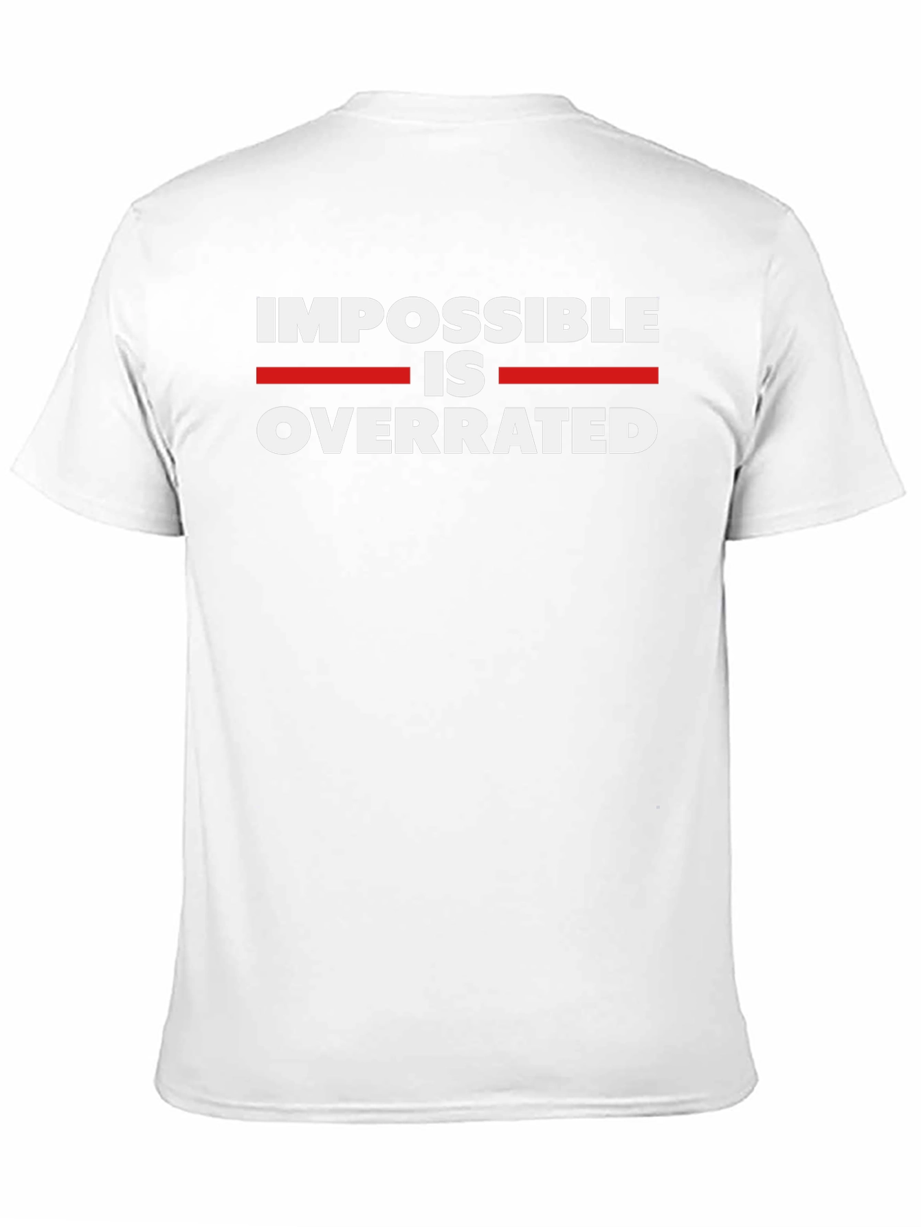 Impossible is Overrated Black Graphic Tee