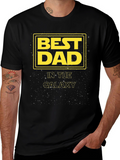 Best Dad in the Galaxy Black T-Shirt