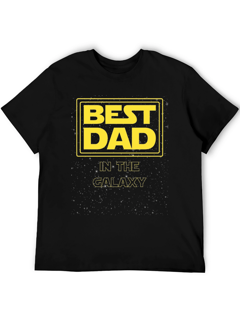 Best Dad in the Galaxy Black T-Shirt