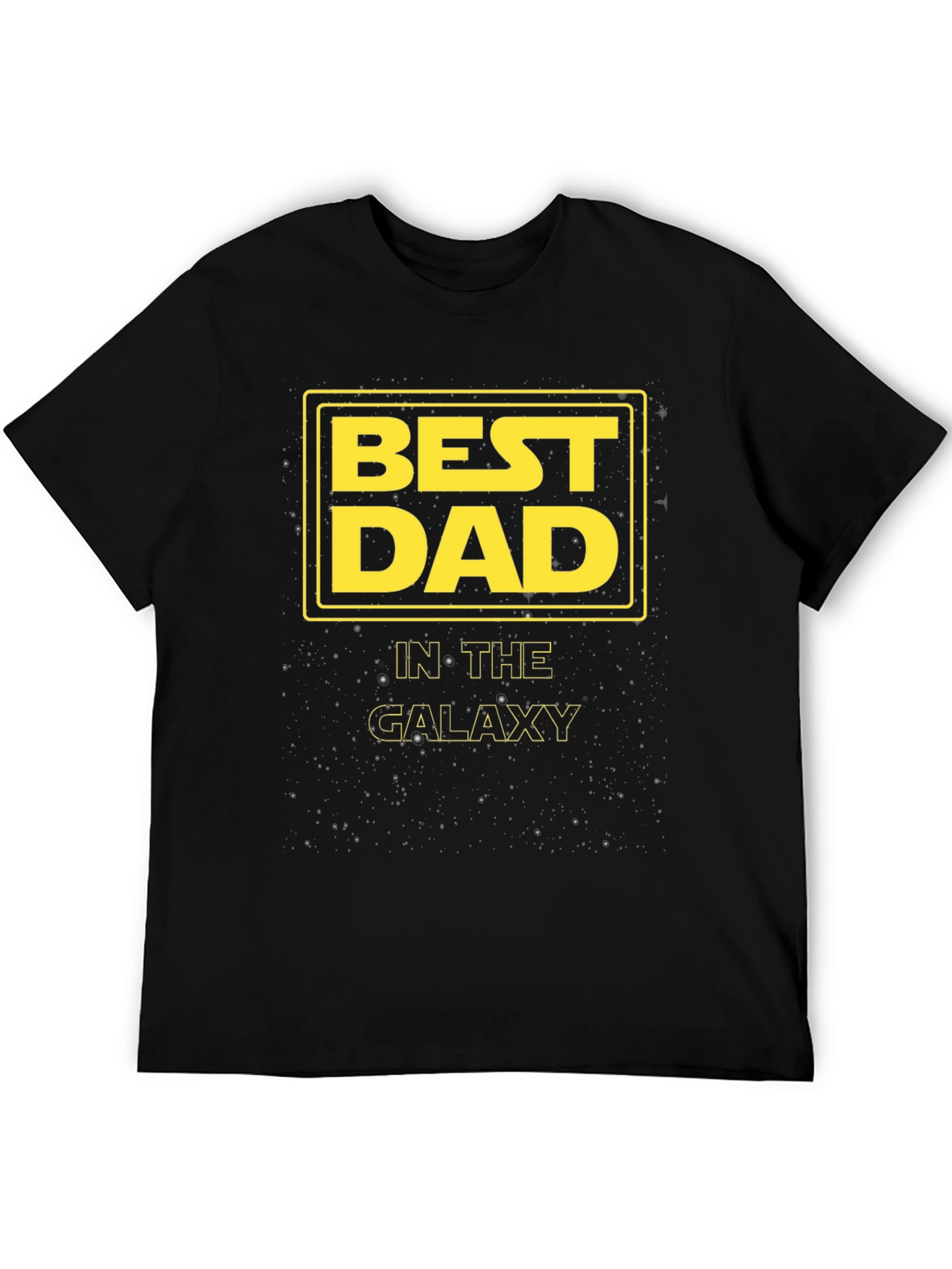 Best Dad in the Galaxy Black T-Shirt